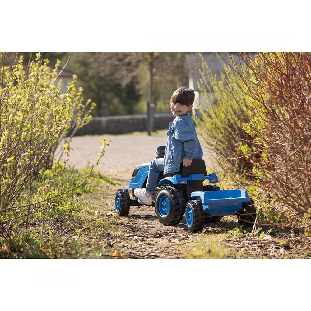 Gecertificeerd JWL Farmer XL Tractor + Trailer - Blauw