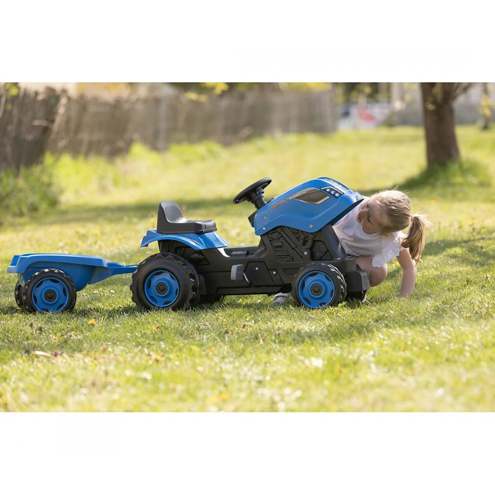 Gecertificeerd JWL Farmer XL Tractor + Trailer - Blauw