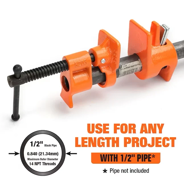 Pony 1/2in Pipe Clamp compatible met Renault 1.5 dCI