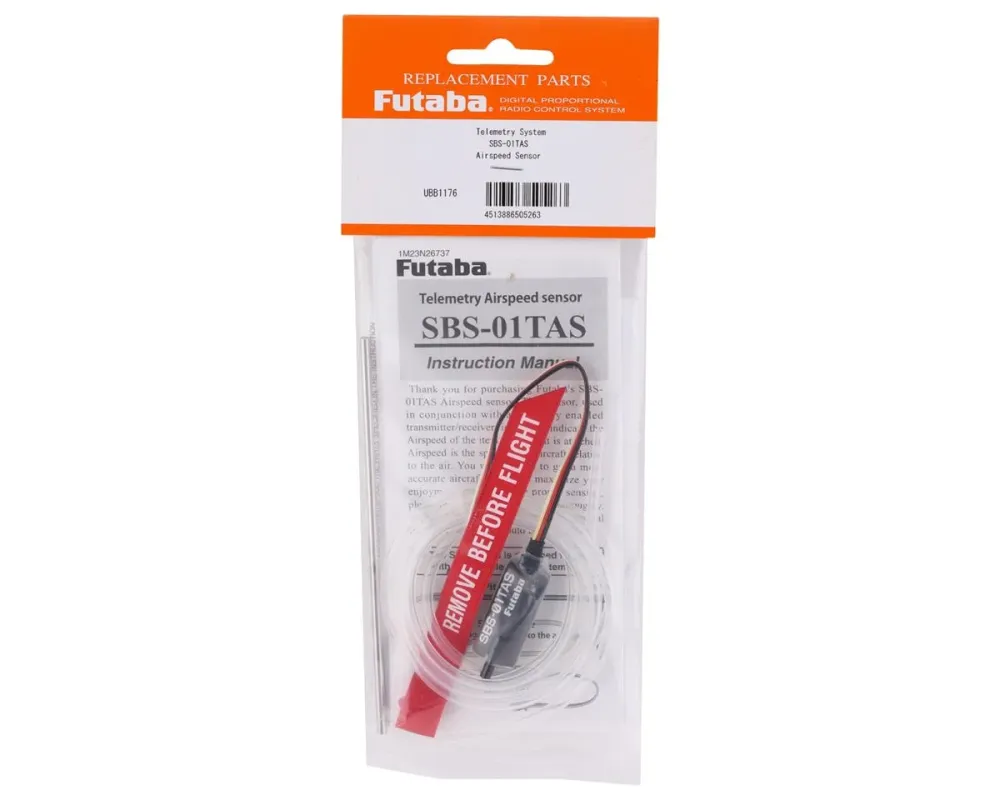 Futaba SBS-01TAS Luchtsnelheidssensor SBUS2 Poortbereik 15-600 km/u (9-373 mph) Directe plug- installatie