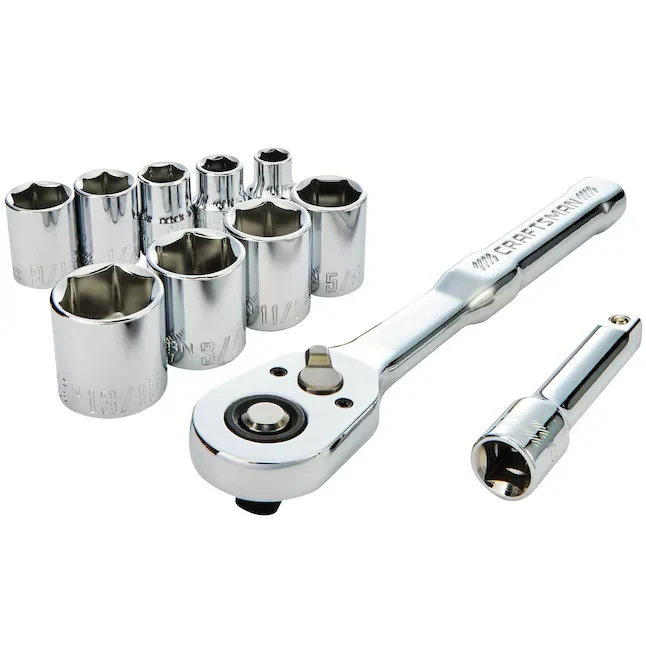 CRAFTSMAN VERSASTACK 11-Piece Metric Afgewerkt Chrome Mechanics Tool Set Hard Case voor aluminium en staal