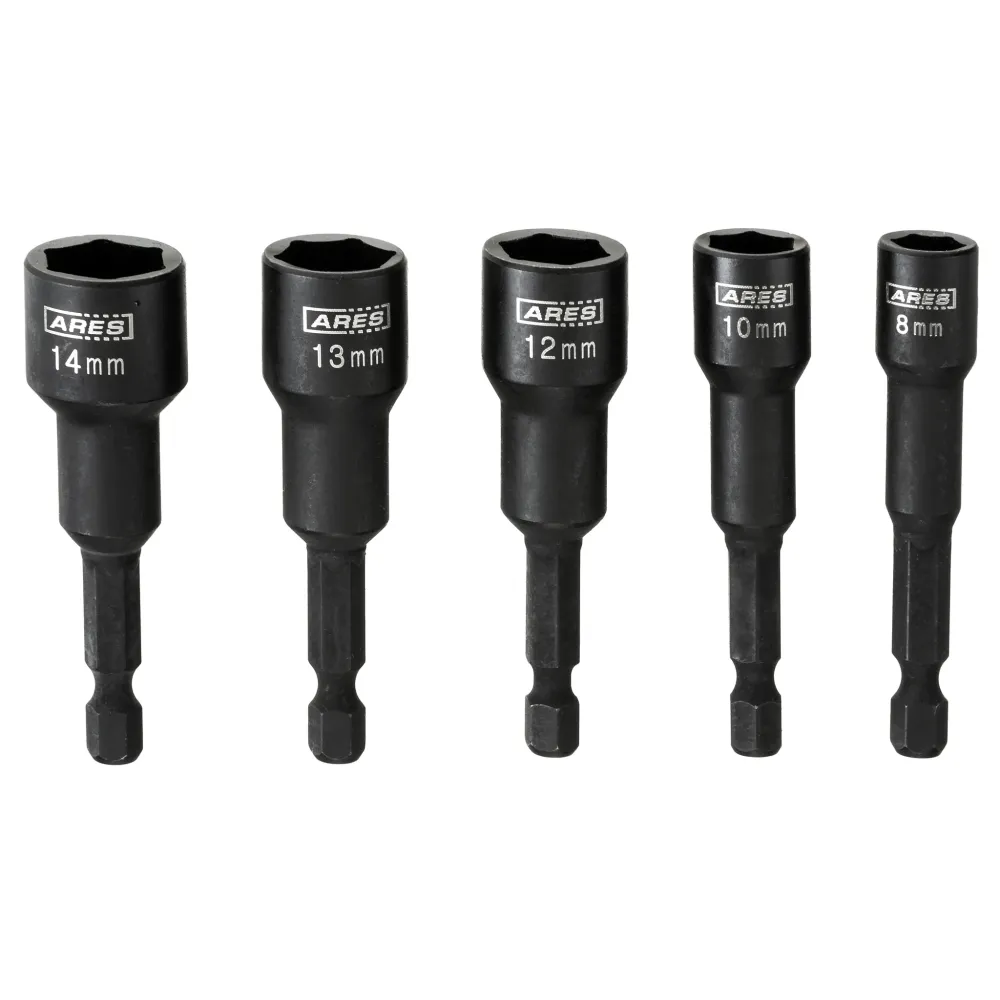 Inzet- ARES 70029 - 5 pc. Metric Magnetic Nut Driver Set