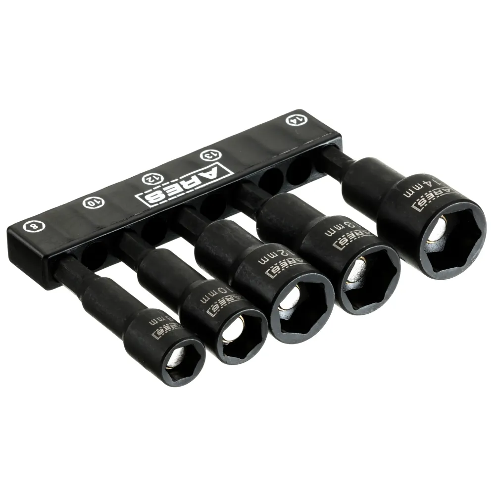 Inzet- ARES 70029 - 5 pc. Metric Magnetic Nut Driver Set