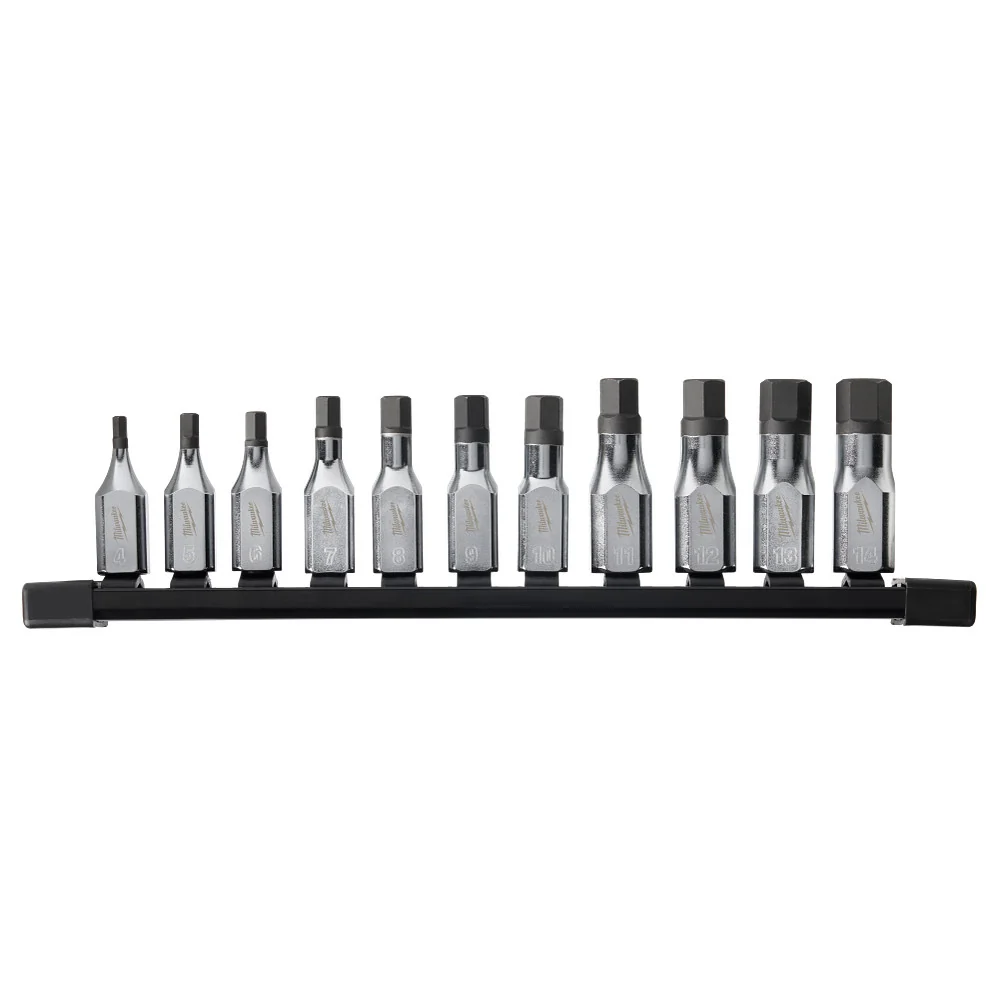 MILWAUKEE 11 PC. 3/8" Drive Hex Bit Socket Set - Metric