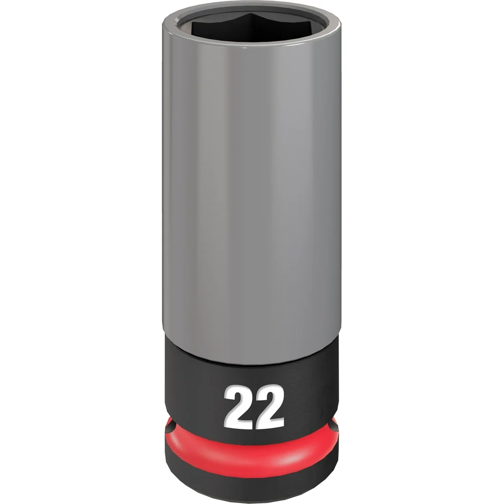 MILWAUKEE SHOCKWAVE IMPACT DUTY 1/2 Drive 22MM Metric Lug Nut Wheel Socket voor M4 t/m M12