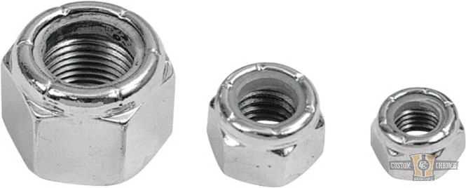 Nylok Nut Set Metaalglans 1/2"-13 UNC Harley-Davidson