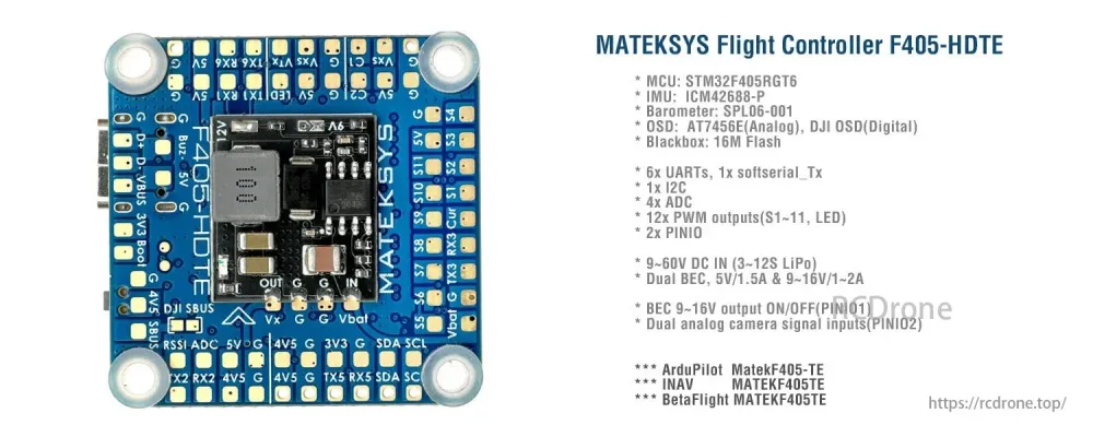 MATEK Mateksys FLIGHT CONTROLLER F405-HDTE
