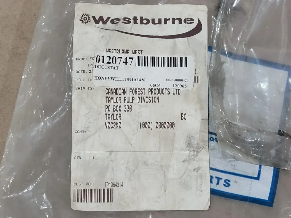 Modulating Temperature Controller T991A1426, 0 to 100 deg F aluminium behuizing