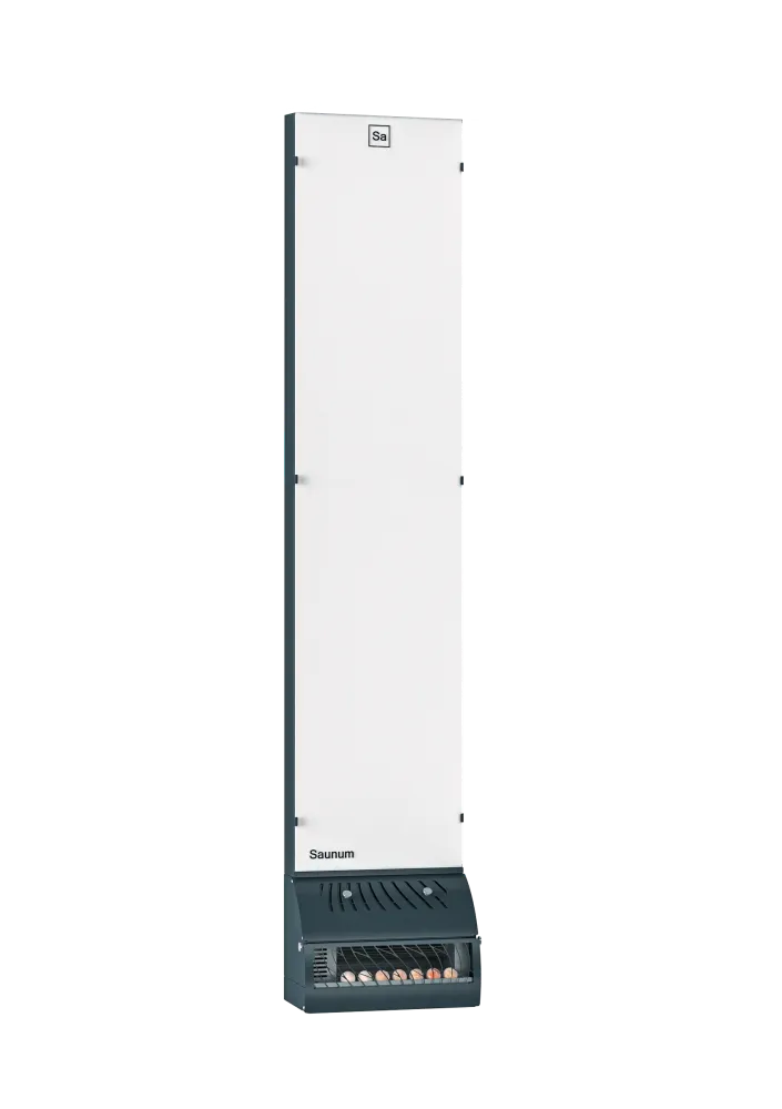 Saunum Base: WALL-MOUNTED climate control system Melkwit Eenvoudig te programmeren