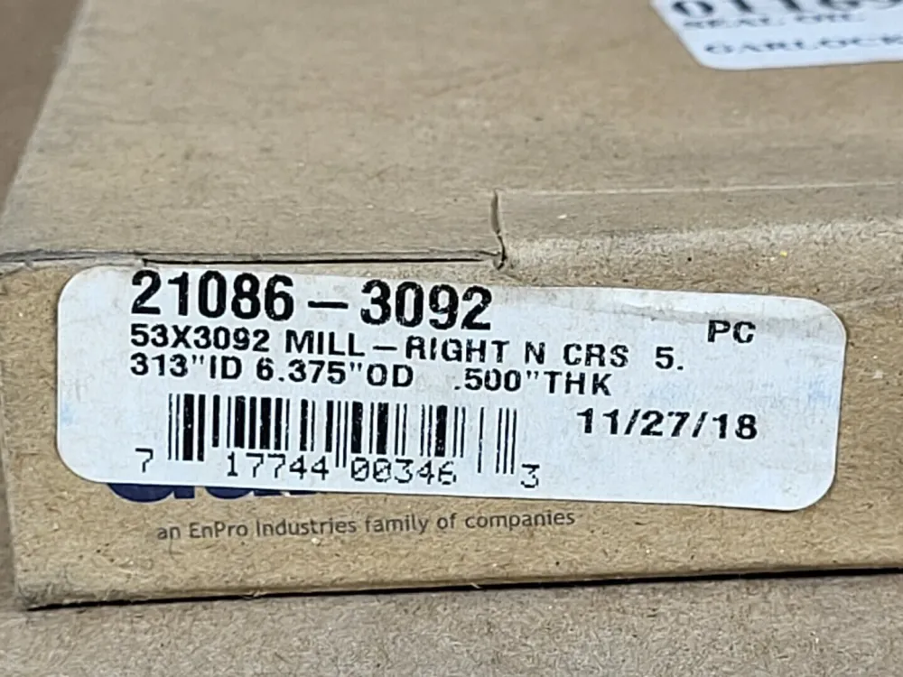 Oil Seal 21086-3092, 5.313"x6.375"x0.5", MILL-RIGHT-N