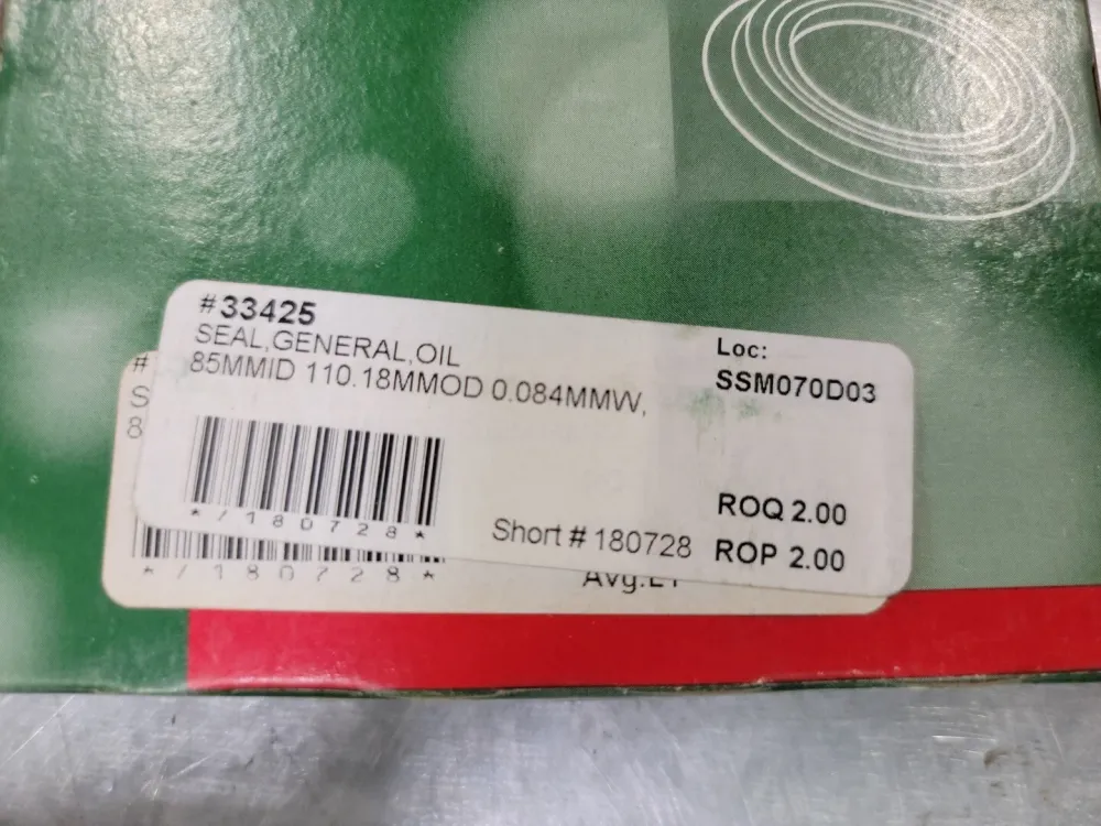 Oil Seal 33425, CR 85X110X10 CRW1 R