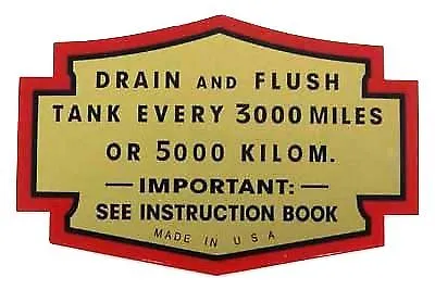 Oil Tank Decal Set Harley-Davidson Flathead & Knucklehead 1936-1948