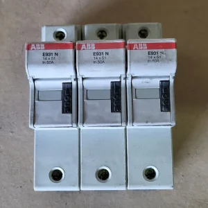 50 Amp, 3 Pole Fuseholder E931N/50 14x51mm Fuses