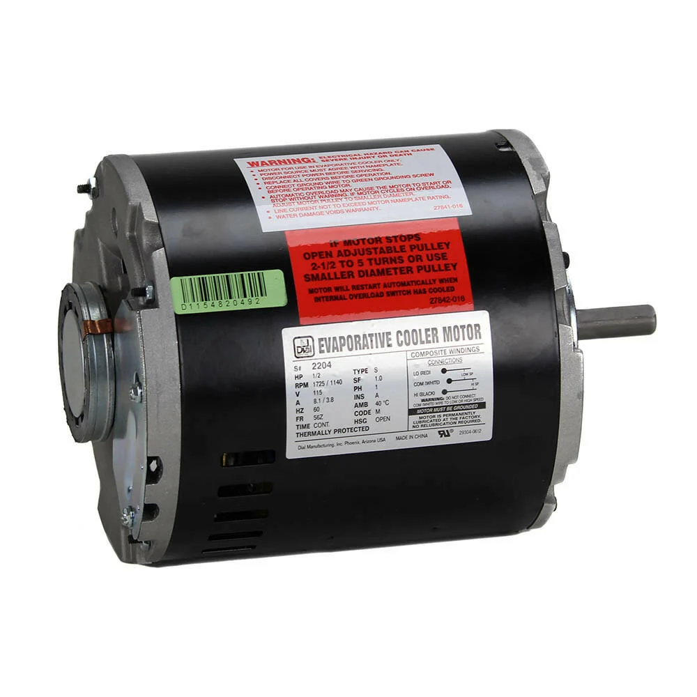 Dial ½ HP 1-Speed 230v Evaporative Cooler Motor