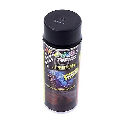 Pintura Anticalorica Para Escape Y Motor Color Negro Mate met stof- en bladerbescherming