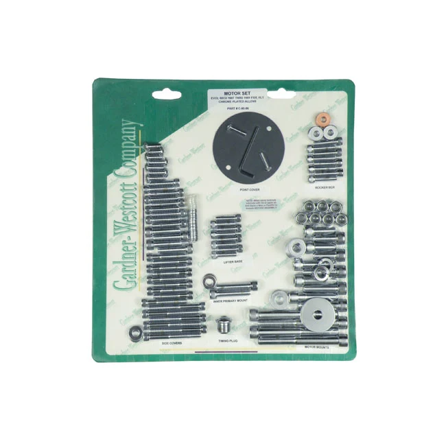 Motor Screw Set, Chroom Allen Harley-Davidson