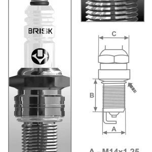 4Pck Brisk LR17YC spark plug Harley-Davidson