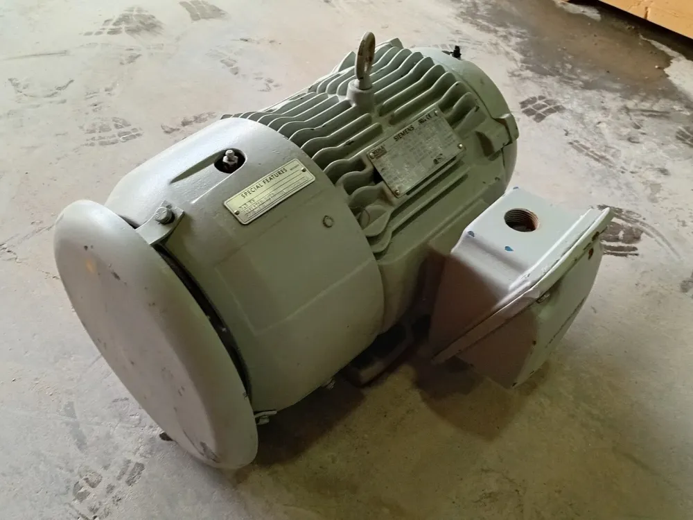 7.5 hp, 575 volts, 1765 rpm, 213T Electric Motor 1LE24212AB113AA3