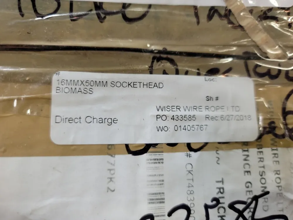 16 x 50 mm Socket Thread Cap Screws 532254-100-BR
