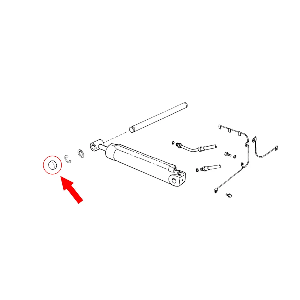 Tilt Trim Cylinder Pivot Pin Cap Replacement Volvo Penta OMC Cobra Sterndrives - 0778214, 3857522
