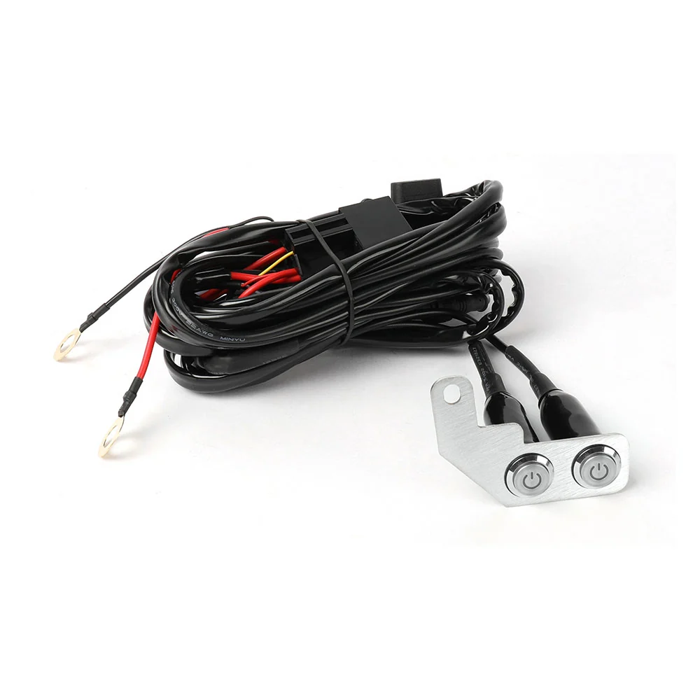 18AWG Motorcycle Wire Harness Duaal Beam Light Pods