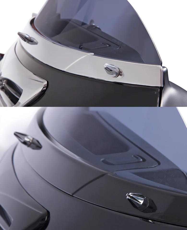 Chr Windshield Screw Cap Kit FLH*96-UP Harley-Davidson