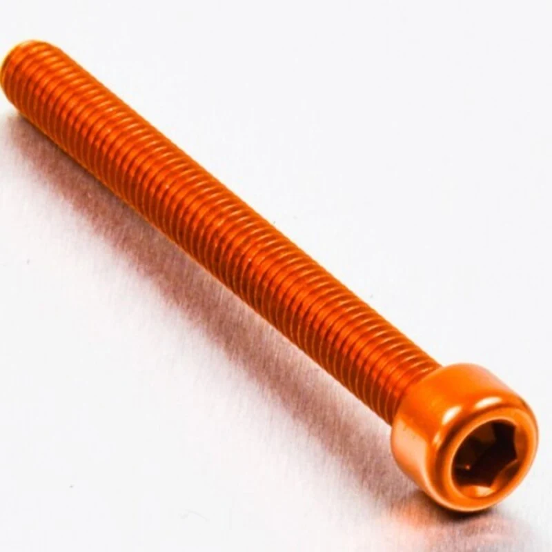 Tornillo de Aluminio Pro-bolt cabeza cilíndrica M6 x (1.00mm) x 65mm naranja LPB665B
