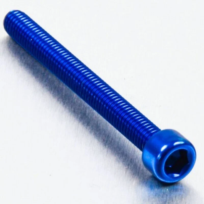 Tornillo de Aluminio Pro-bolt cabeza cilíndrica M6 x (1.00mm) x 75mm azul LPB675B