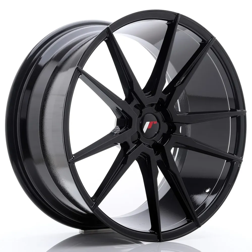 Japan Racing JR-21 Extreme Concave 22x10.5" (5 hole custom PCD) ET15-52, Gloss Zwart