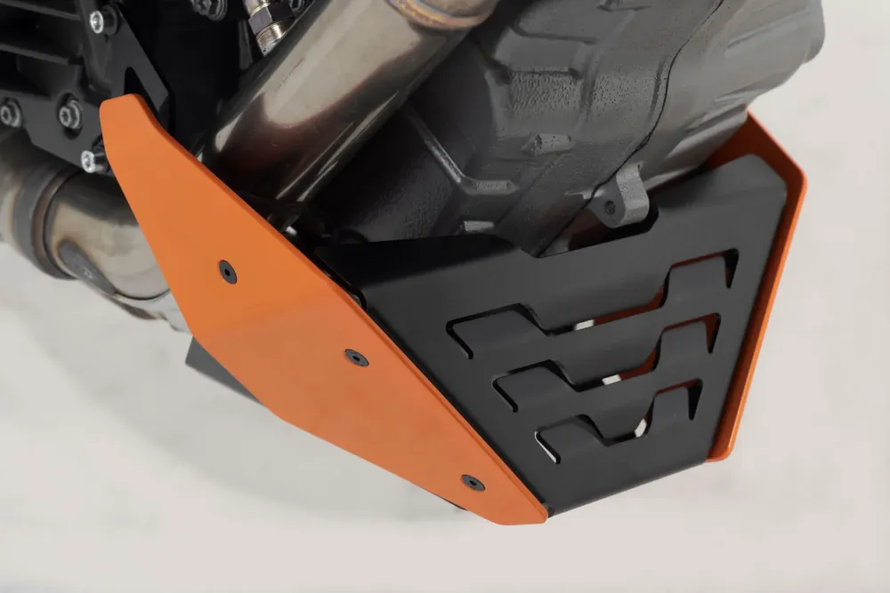Protecciones Del Motor Negro / Naranja Para KTM Super Duke 1290 14-23 Complete set met bevestigingsmateriaal