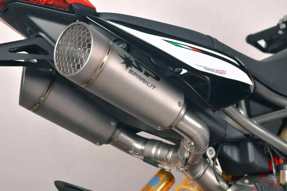 Silenciador Grid-O Doble Slip-On Para Ducati Hypermotard 950 SP ABS 19-21, Hypermotard 950 SP ABS RVE Graffiti Livery 21-24