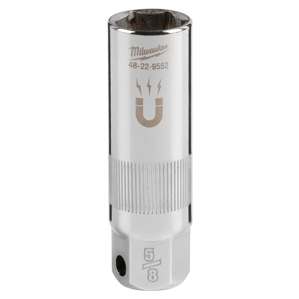 MILWAUKEE 3/8" Drive 5/8" Magnetic Spark Plug Socket