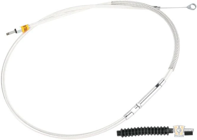 Platinum Series Clutch Cable Stainless Steel Helder Coated Chrome Look 69,8" Harley-Davidson