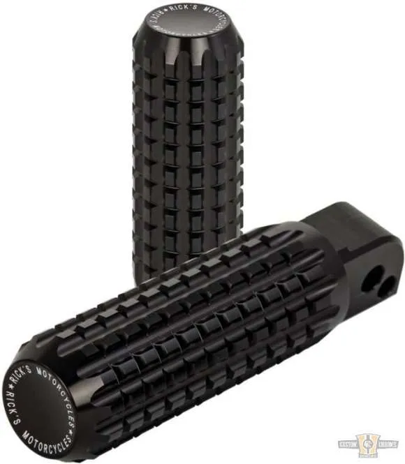 AK4.7 Passenger Foot Pegs Zwart, Anodized Harley-Davidson