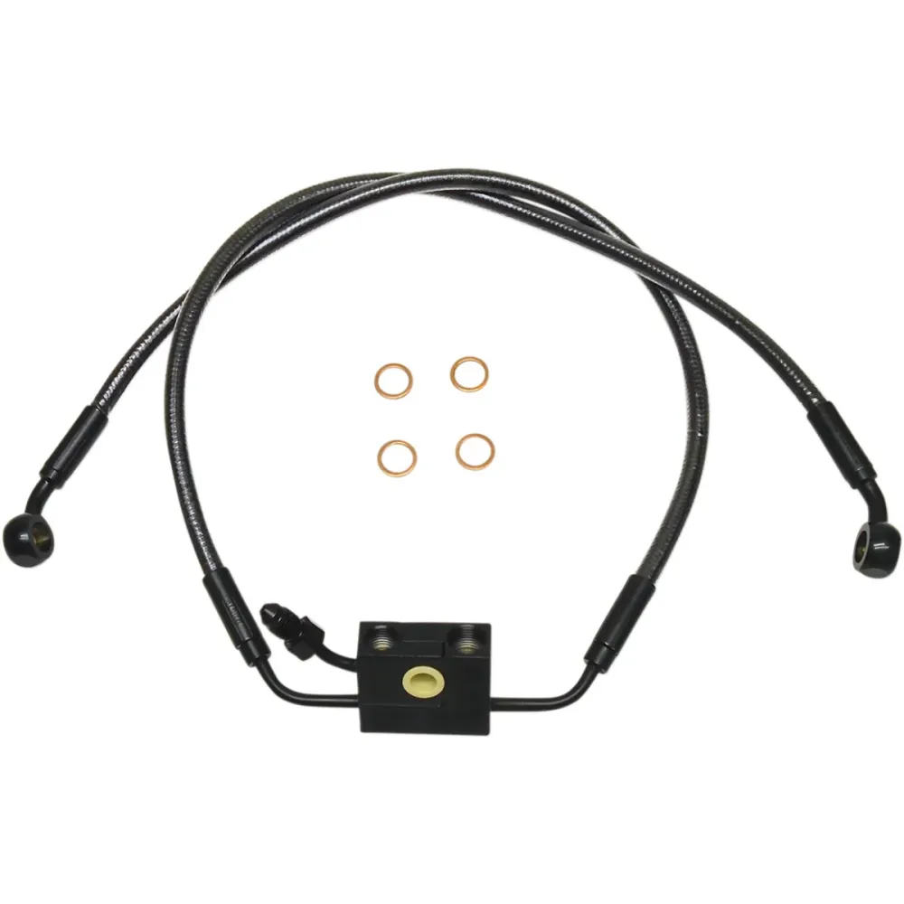 DESIGNER SERIES DOT ABS-SPECIFIC FRONT BRAKE LINE KITS HARLEY DAVIDSON