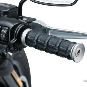 Dillinger Grips Staalgrijs 1" Satin Cable operated Harley-Davidson