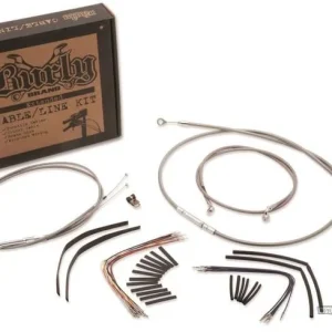 18" Gorilla Bar Cable Kit Stainless Rvs Clear Coat ABS Harley-Davidson