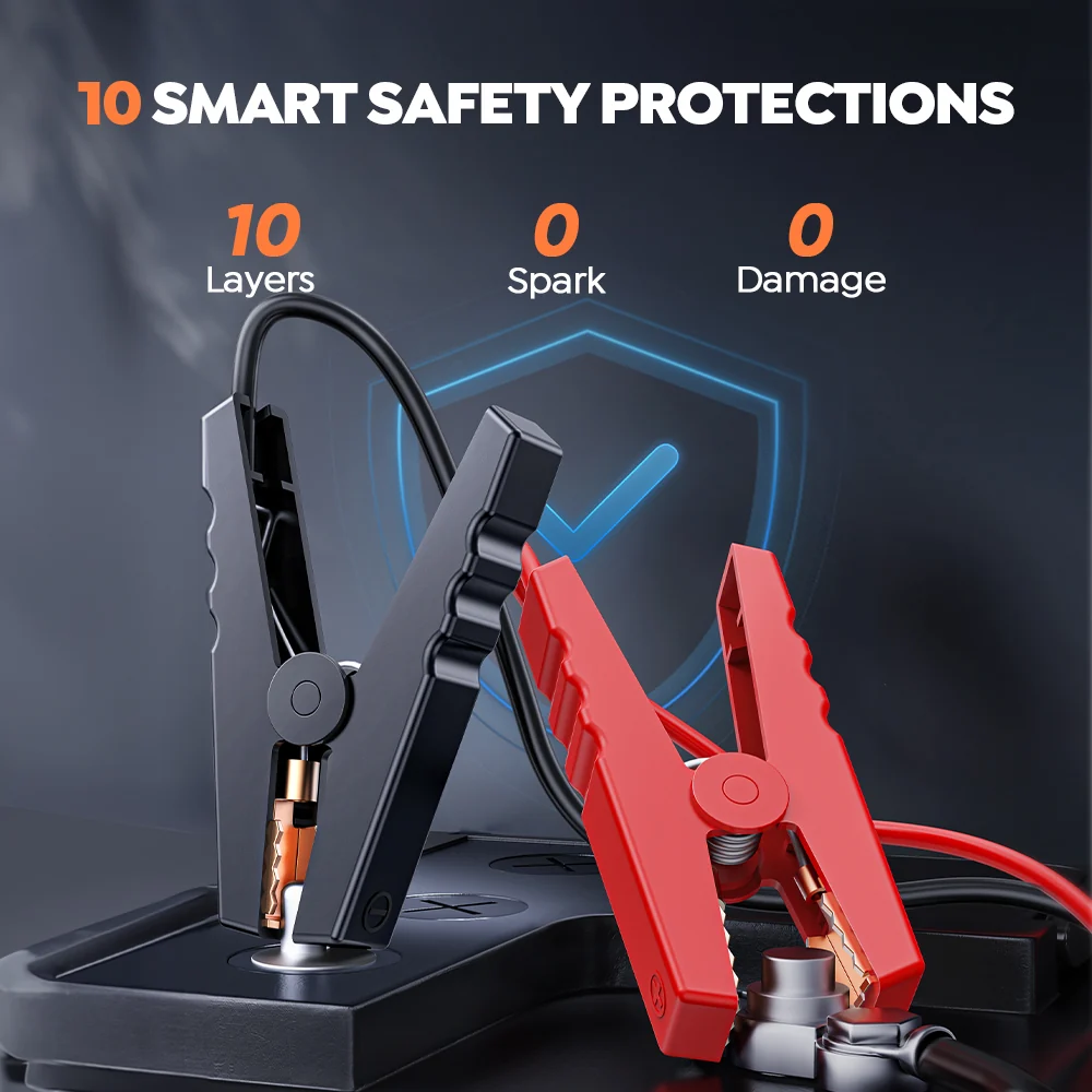 【Hot Sale】Buture Beta06 Car Jump Starter 5000A Air Compressor