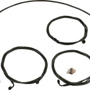 Kit De Cable/Latiguillo De Freno De Manillar Trenzado Para Harley Davidson