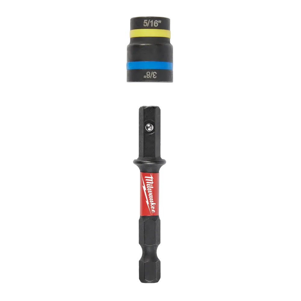 MILWAUKEE 5/16" & 3/8" X 2-1/2" SHOCKWAVE IMPACT DUTY™ QUIK-CLEAR™ 2--1 Magnetic Nut Driver