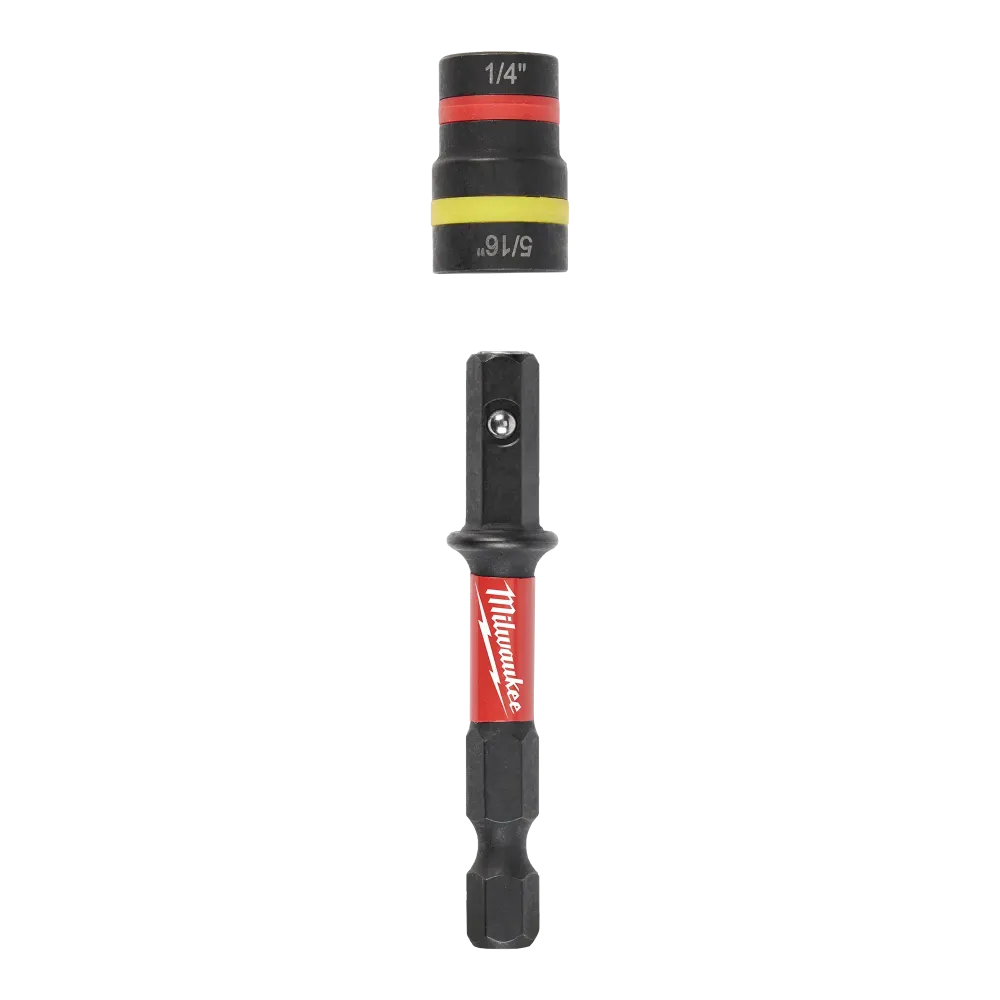 MILWAUKEE 1/4" & 5/16" X 2-1/4" SHOCKWAVE IMPACT DUTY™ QUIK-CLEAR™ 2--1 Magnetic Nut Driver