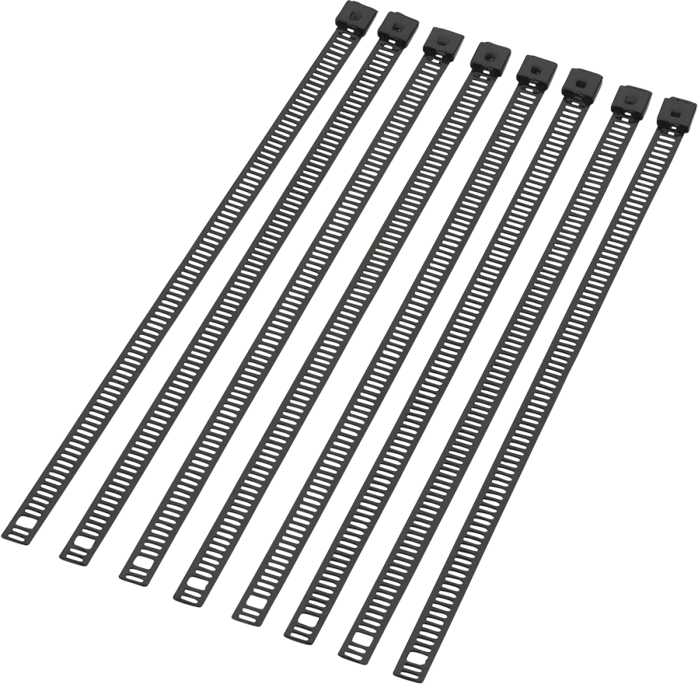 MOOSE RACING HARD-PARTS LADDER-STYLE CABLE TIES CABLE TIE ZWART 8" 8PK