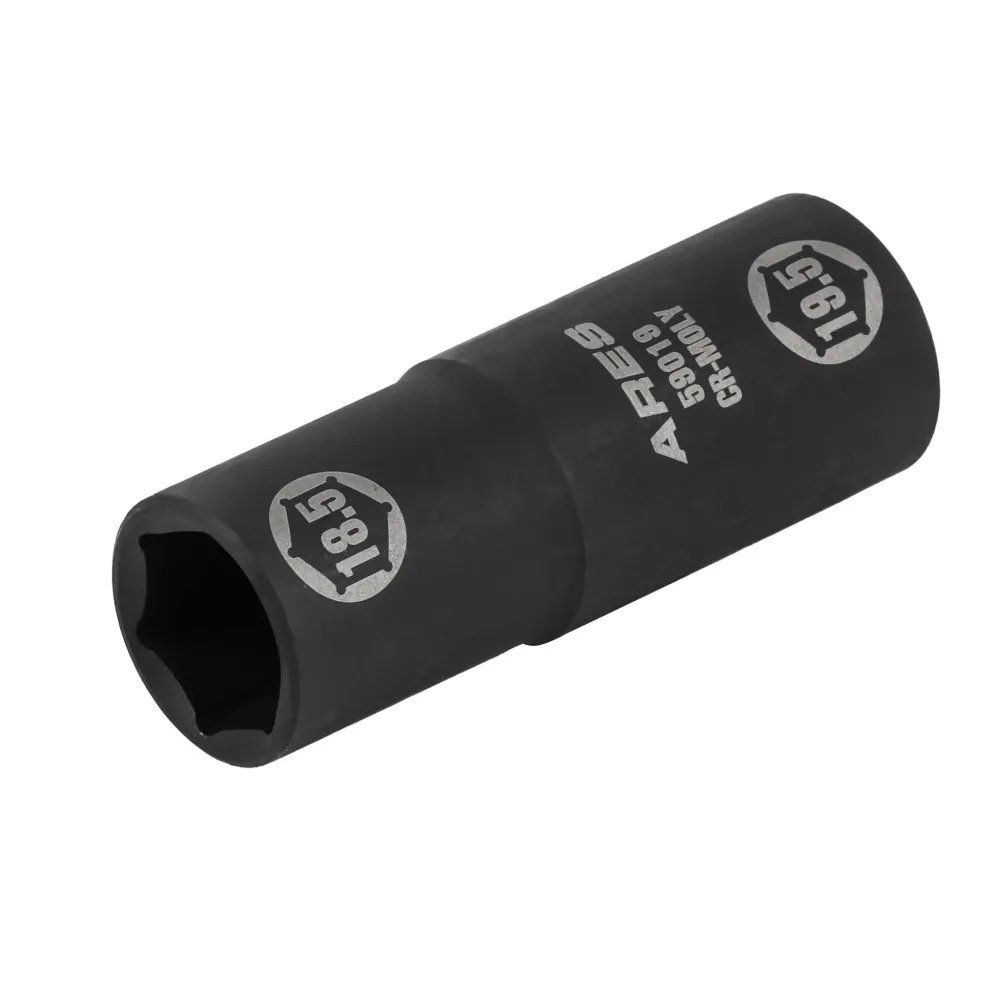 ARES 59019 - 1/2-inch Drive 18.5x19.5mm Half Size Lug Nut Flip Socket
