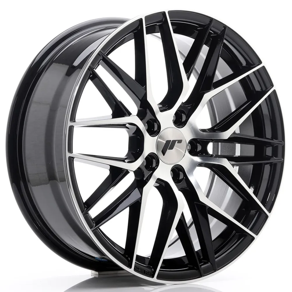 Japan Racing JR-28 18x7.5" 5x112 ET40, Gloss Ebbenhout, Machined Face