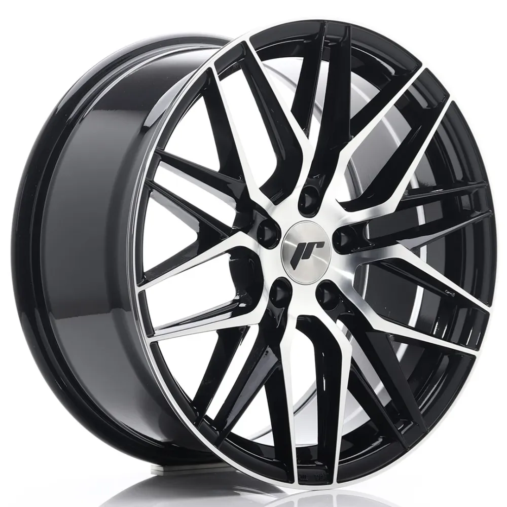 Japan Racing JR-28 18x8.5" 5x114.3 ET40, Gloss Ravenzwart Machined