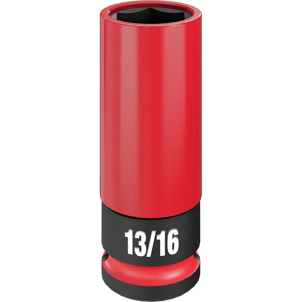 MILWAUKEE SHOCKWAVE IMPACT DUTY 1/2 Drive 13/16" SAE Lug Nut Wheel Socket