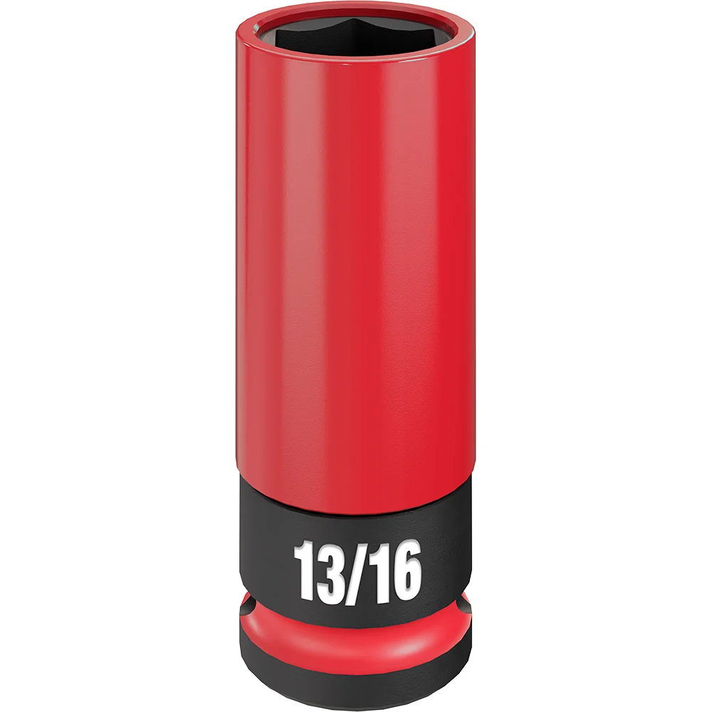 MILWAUKEE SHOCKWAVE IMPACT DUTY 1/2 Drive 13/16" SAE Lug Nut Wheel Socket