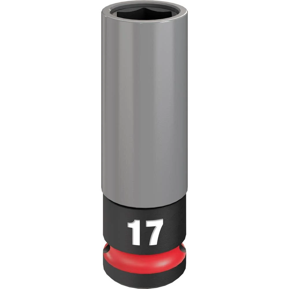 MILWAUKEE SHOCKWAVE IMPACT DUTY 1/2 Drive 17MM Metric Lug Nut Wheel Socket