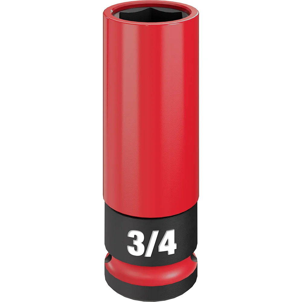 MILWAUKEE SHOCKWAVE IMPACT DUTY 1/2 Drive 3/4" SAE Lug Nut Wheel Socket