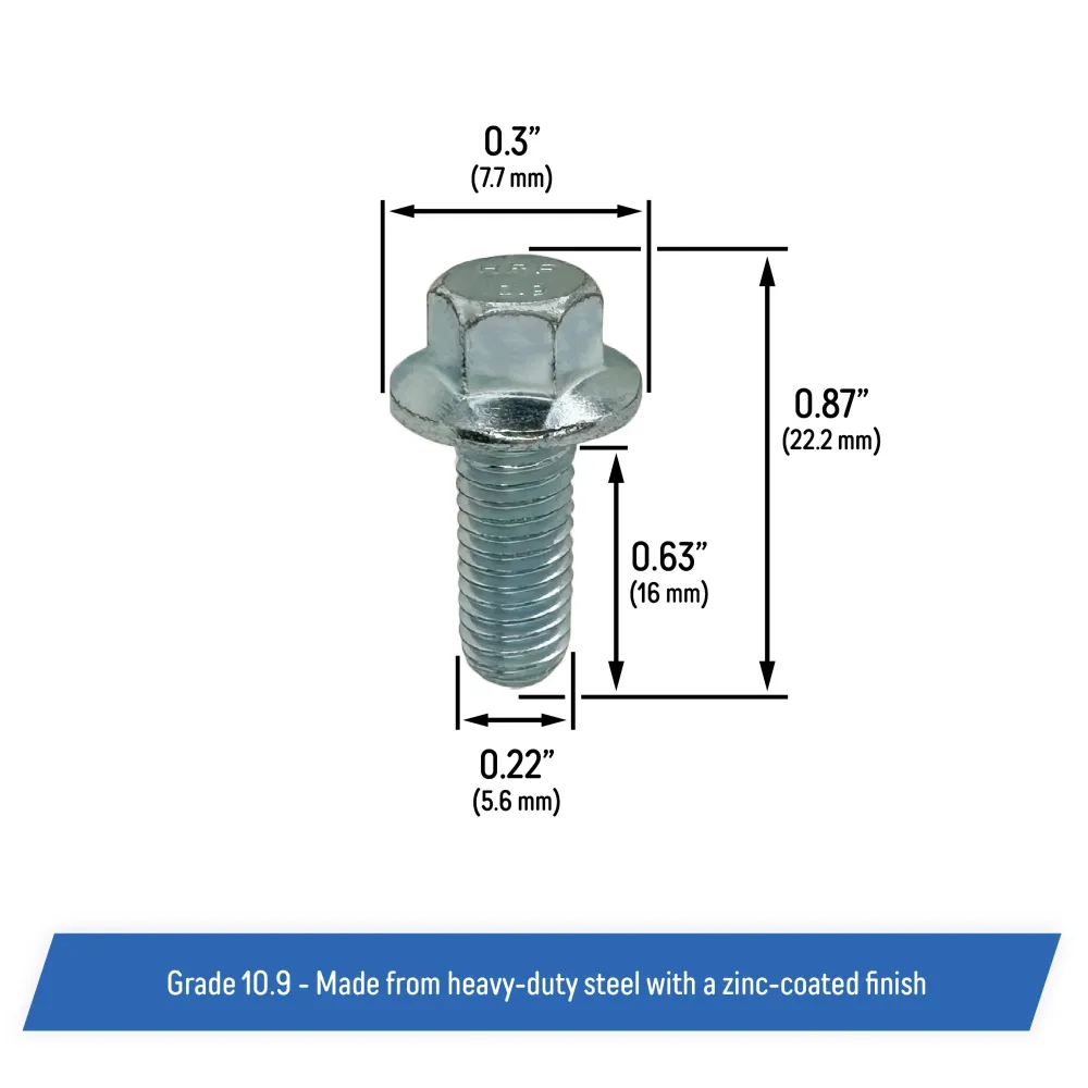 Fuel Rail Hex Flange Bolt Kit LS Engines - LS1, LS3, LS2, LSX, LQ4, LR4